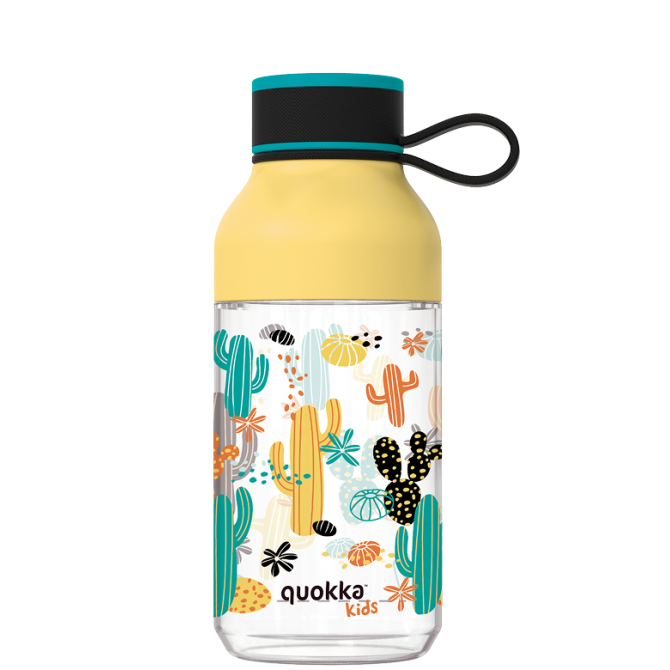 QUOKKA KIDS BOTELLA ECOZEN ICE CON COLGADOR CACTUS 430 ML