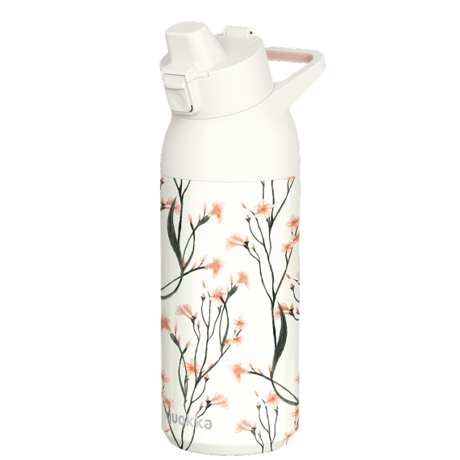 QUOKKA BOTELLA TERMO ACERO INOXIDABLE CON SIPPER TIDE WILD FLOWERS 700 ML