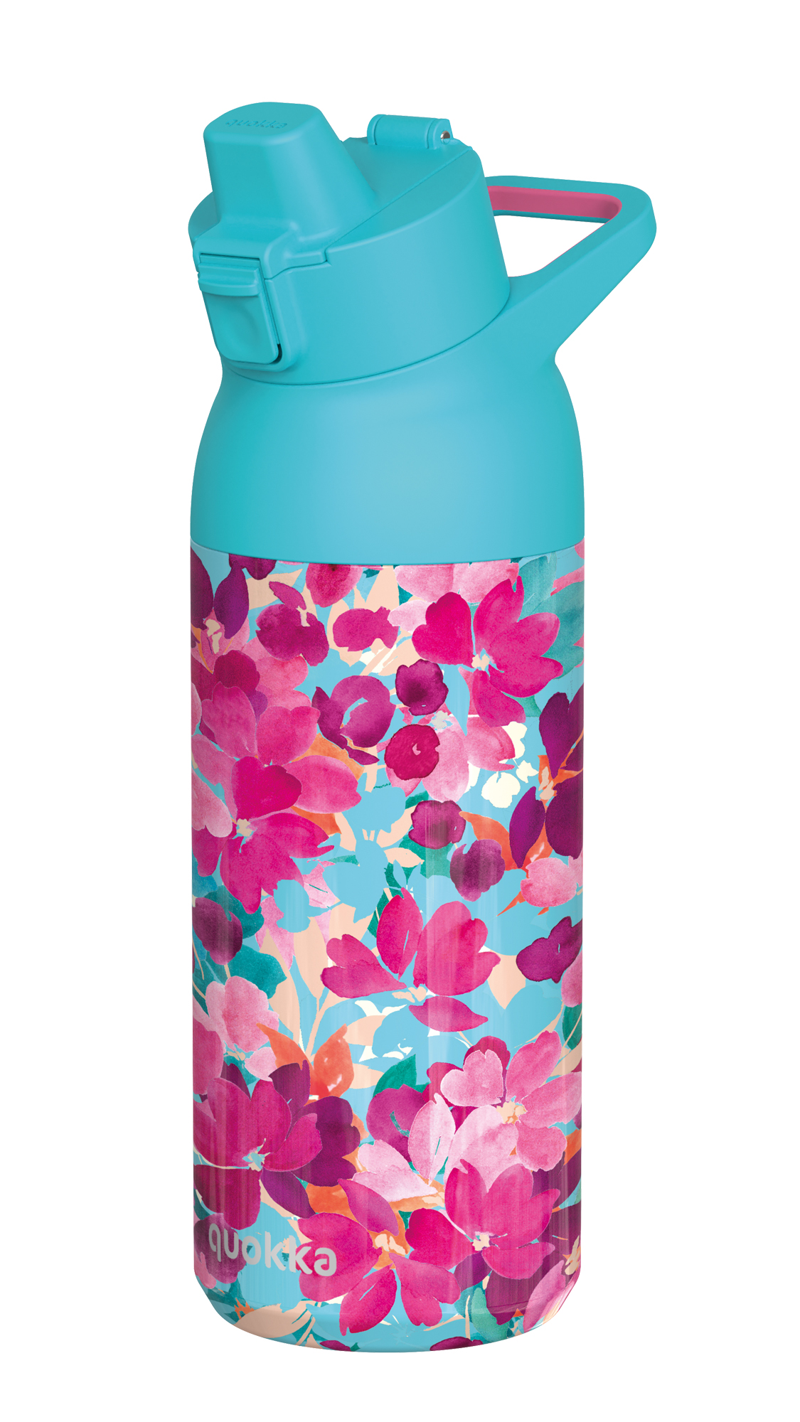 QUOKKA BOTELLA TERMO ACERO INOXIDABLE CON SIPPER TIDE FLORAL JUMBLE 700 ML