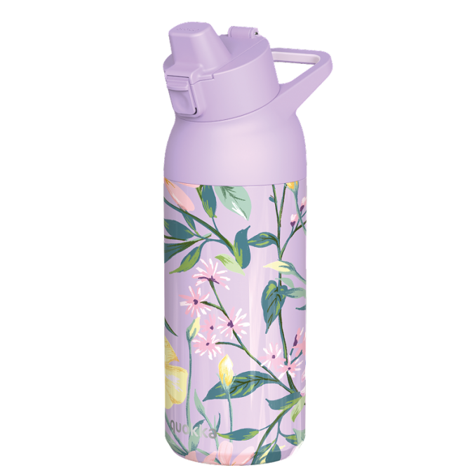 QUOKKA BOTELLA TERMO ACERO INOXIDABLE CON SIPPER TIDE ALL OVER BOTANIC 700 ML