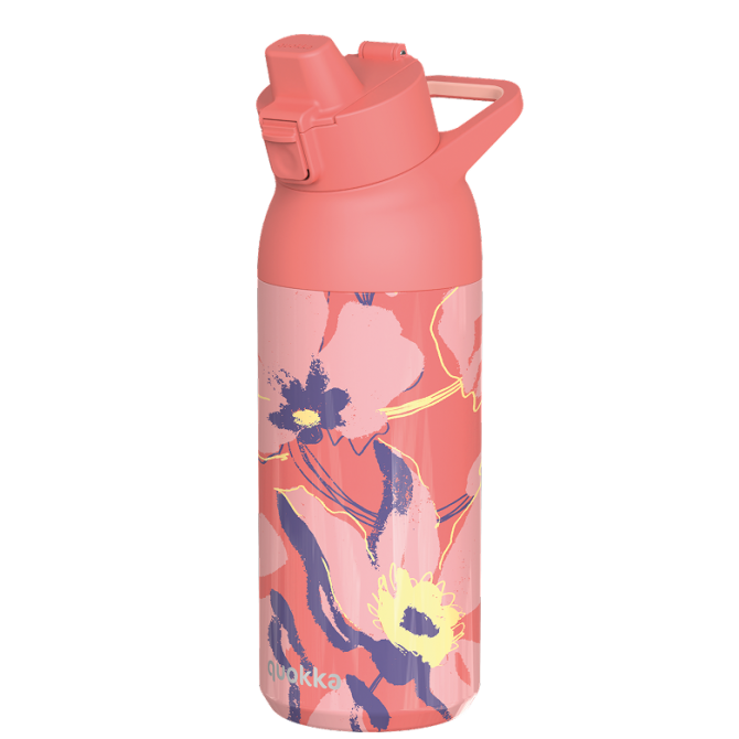 QUOKKA BOTELLA TERMO ACERO INOXIDABLE CON SIPPER TIDE CORAL SKETCH 700 ML
