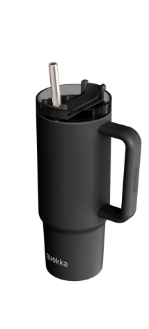 QUOKKA TAZA TERMO ACERO INOXIDABLE STREAM BLACK 950 ML