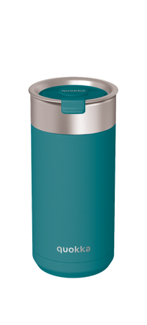 QUOKKA VASO CAFE TERMICO ACERO INOXIDABLE BOOST MIDNIGHT GREEN 400 ML