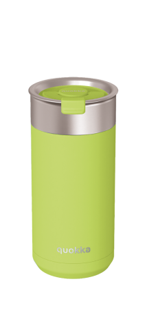QUOKKA VASO CAFE TERMICO ACERO INOXIDABLE BOOST APPLE GREEN 400 ML