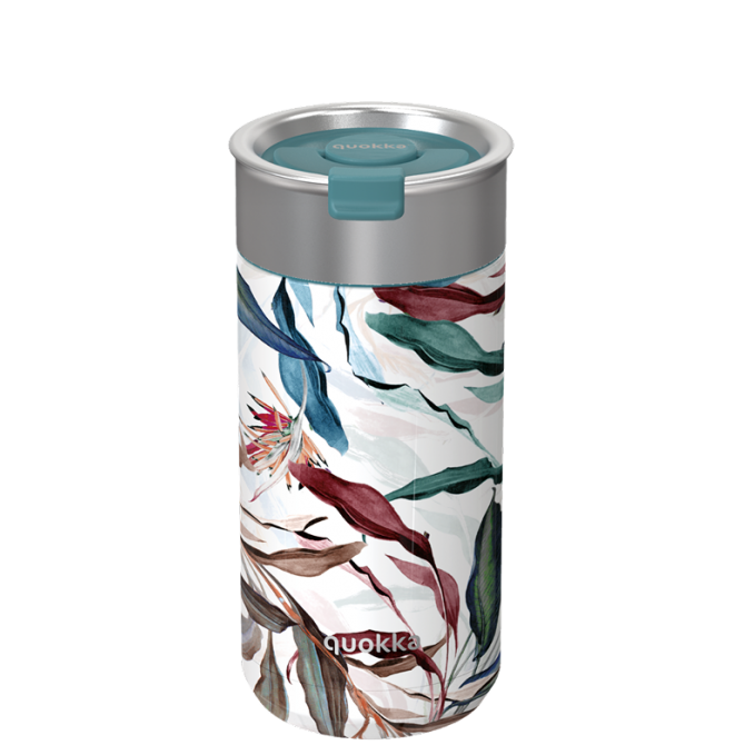 QUOKKA VASO CAFE TERMICO ACERO INOXIDABLE BOOST BOUQUET 400 ML