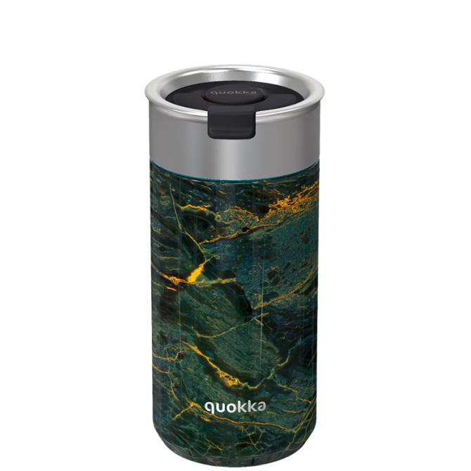 QUOKKA VASO CAFE TERMICO ACERO INOXIDABLE BOOST GREENSTONE 400 ML