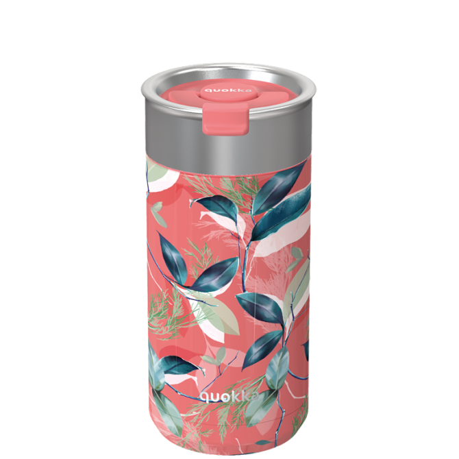 QUOKKA VASO CAFE TERMICO ACERO INOXIDABLE BOOST EXOTIC PINK 400 ML