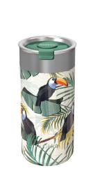 QUOKKA VASO CAFE TERMICO ACERO INOXIDABLE BOOST TROPICAL 400 ML