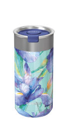 QUOKKA VASO CAFE TERMICO ACERO INOXIDABLE BOOST BLUE IRISES 400 ML