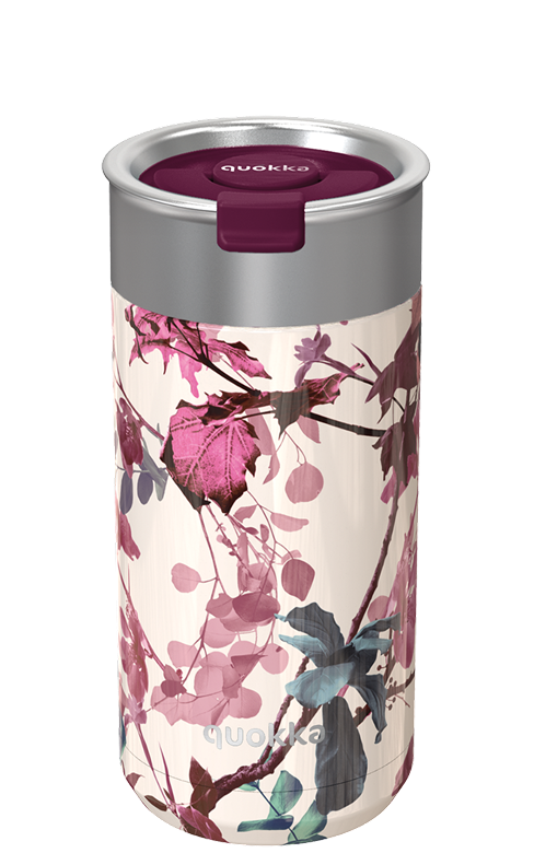 QUOKKA VASO CAFE TERMICO ACERO INOXIDABLE BOOST TREE BRANCHES 400 ML
