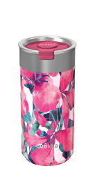 QUOKKA VASO CAFE TERMICO ACERO INOXIDABLE BOOST PINK BLOOM 400 ML