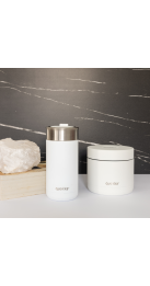QUOKKA LOTE RECIPIENTE ACERO INOX. Y VASO CAFE TERMICO ACERO INOX. (40115 + 41380)