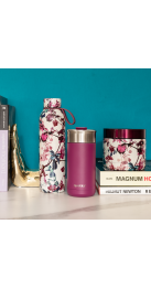 QUOKKA LOTE BOTELLA TERMO ACERO INOX., VASO CAFE TERMICO ACERO INOX. Y RECIPIENTE ACERO INOX. (40171 + 40352 +41117)