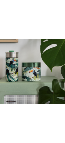 QUOKKA LOTE RECIPIENTE ACERO INOX. Y VASO CAFE TERMICO ACERO INOX. (40113 + 41372)