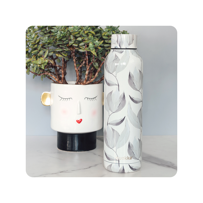 QUOKKA BOTELLA TERMO ACERO INOXIDABLE SOLID COTTON 630 ML