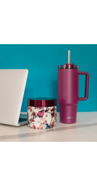 QUOKKA LOTE RECIPIENTE ACERO INOX. Y TAZA TERMO ACERO INOX. (41117 + 40323)