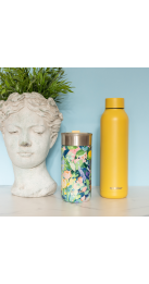 QUOKKA LOTE VASO CAFE TERMICO ACERO INOX. Y BOTELLA TERMO ACERO INOX. (41361 +12066)