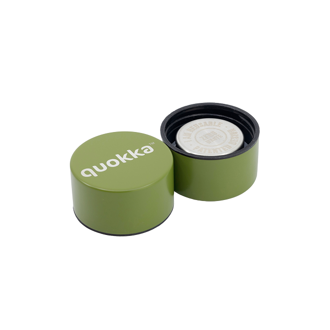 QUOKKA BOTELLA TERMO ACERO INOXIDABLE SOLID OLIVE GREEN 630 ML