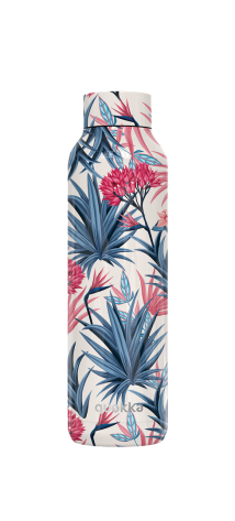 QUOKKA BOTELLA TERMO ACERO INOXIDABLE SOLID BLUE GARDEN 630 ML