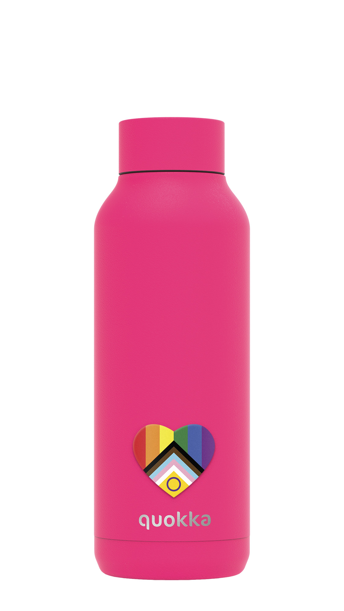 QUOKKA BOTELLA TERMO ACERO INOXIDABLE SOLID RASPBERRY PINK PRIDE 510 ML CUSTOM