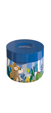 QUOKKA KIDS RECIPIENTE COMIDA TERMICO ACERO INOXIDABLE WHIM JUNGLE 360 ML