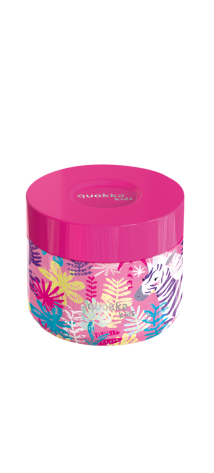 QUOKKA KIDS RECIPIENTE COMIDA TERMICO ACERO INOXIDABLE WHIM ZEBRAS 360 ML