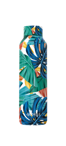 QUOKKA BOTELLA TERMO ACERO INOXIDABLE SOLID COLOR JUNGLE 630 ML