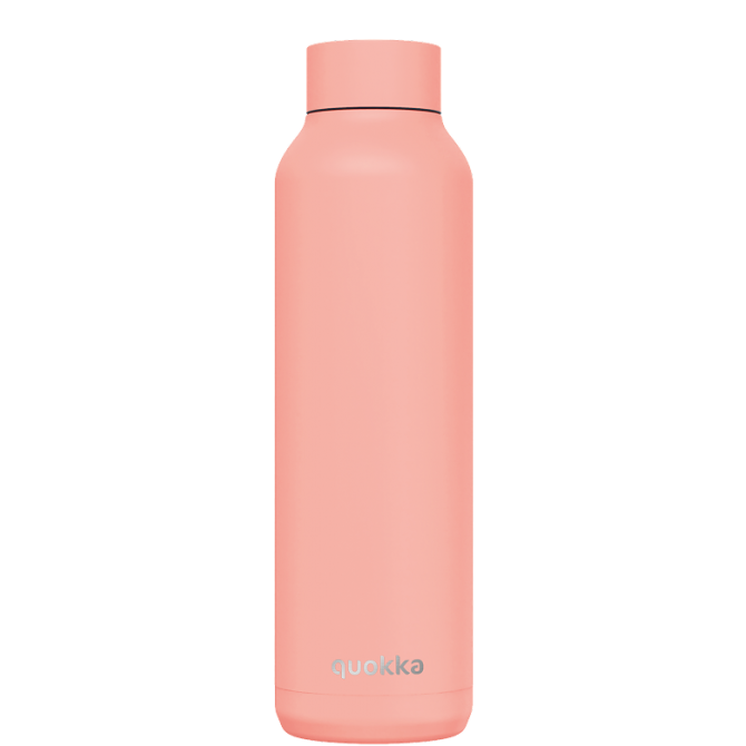 QUOKKA BOTELLA TERMO ACERO INOXIDABLE SOLID PASTEL PEACH 630 ML