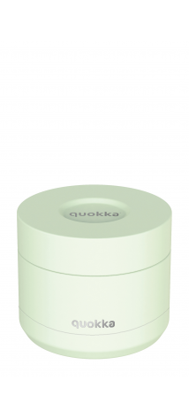 QUOKKA RECIPIENTE COMIDA TERMICO ACERO INOXIDABLE WHIM PASTEL GREEN 360 ML