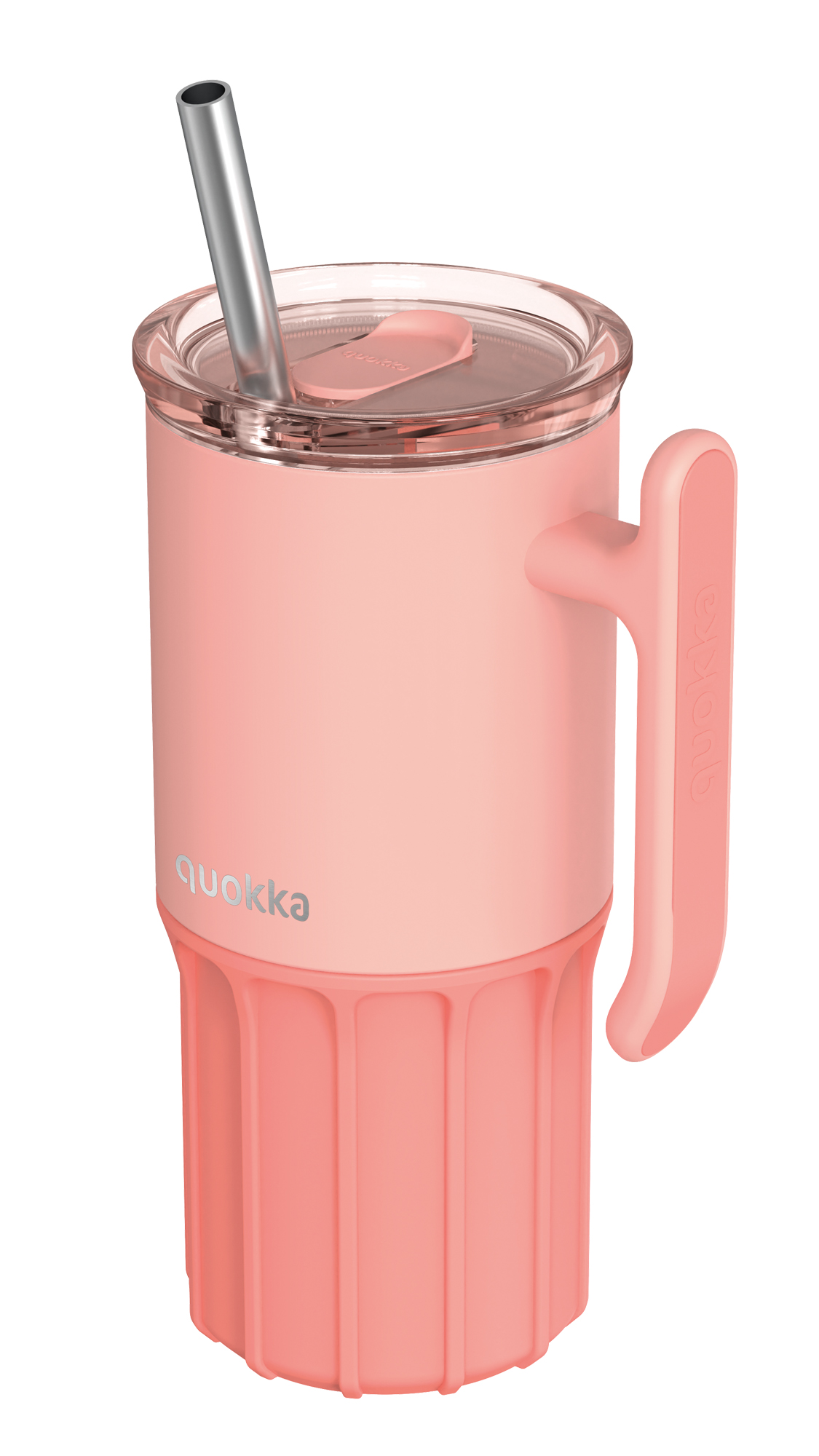 QUOKKA TAZA TERMO ACERO INOXIDABLE CON BASE DE SILICONA UMI PEACHY PINK 720 ML