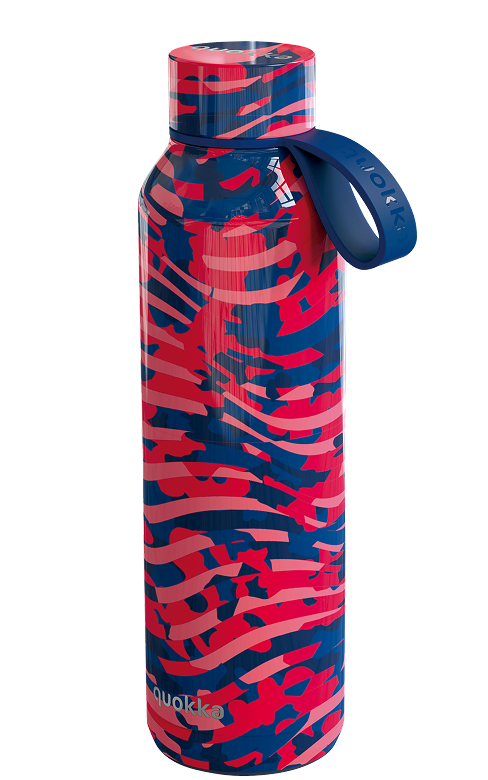 QUOKKA BOTELLA TERMO ACERO INOXIDABLE SOLID CON COLGADOR CLASH 630 ML