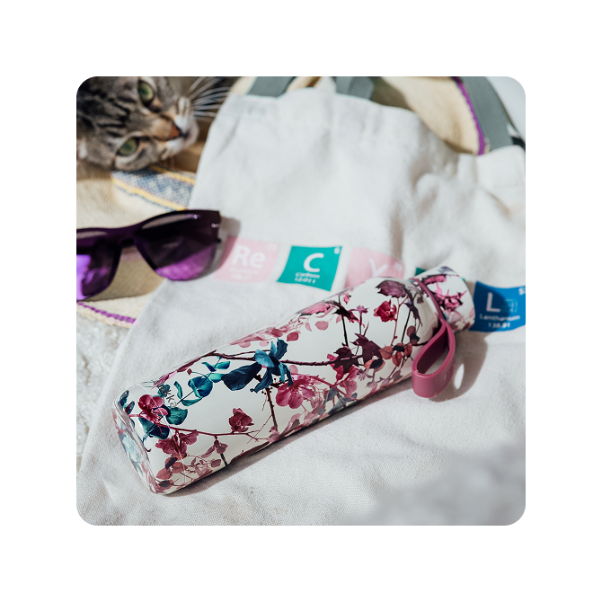 QUOKKA BOTELLA TERMO ACERO INOXIDABLE SOLID CON COLGADOR TREE BRANCHES 630 ML