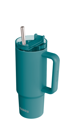 QUOKKA TAZA TERMO ACERO INOXIDABLE STREAM MIDNIGHT GREEN 950 ML