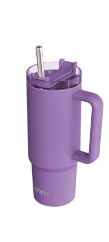 QUOKKA TAZA TERMO ACERO INOXIDABLE STREAM AMETHYST PURPLE 950 ML