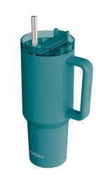 QUOKKA TAZA TERMO ACERO INOXIDABLE STREAM MIDNIGHT GREEN 1200 ML