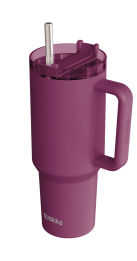 QUOKKA TAZA TERMO ACERO INOXIDABLE STREAM BURGUNDY 1200 ML