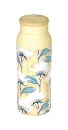 QUOKKA BOTELLA TERMO ACERO INOXIDABLE CON ASA DE SILICONA ECHO MAGNOLIA 690 ML