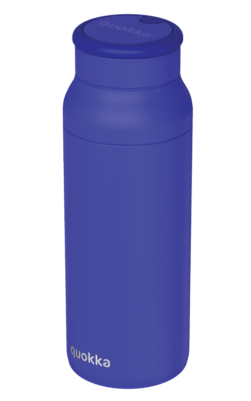 QUOKKA BOTELLA TERMO ACERO INOXIDABLE CON ASA DE SILICONA ECHO DUSK BLUE 690 ML