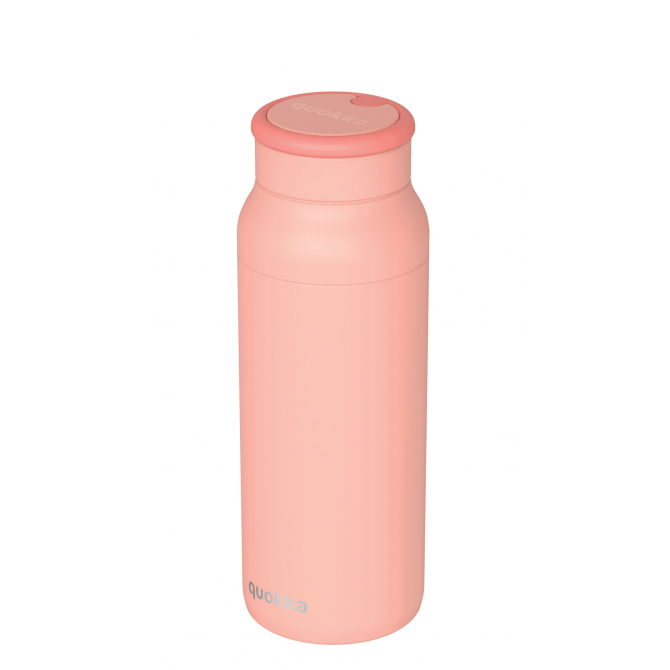 QUOKKA BOTELLA TERMO ACERO INOXIDABLE CON ASA DE SILICONA ECHO PINK 690 ML