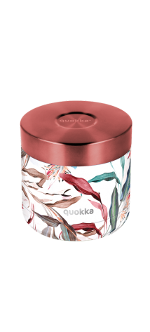 QUOKKA RECIPIENTE COMIDA TERMICO ACERO INOXIDABLE WHIM BOUQUET 600 ML