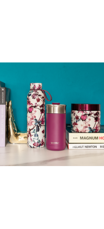 QUOKKA LOTE BOTELLA TERMO ACERO INOX., VASO CAFE TERMICO ACERO INOX. Y RECIPIENTE ACERO INOX. (40171 + 40352 +41117)