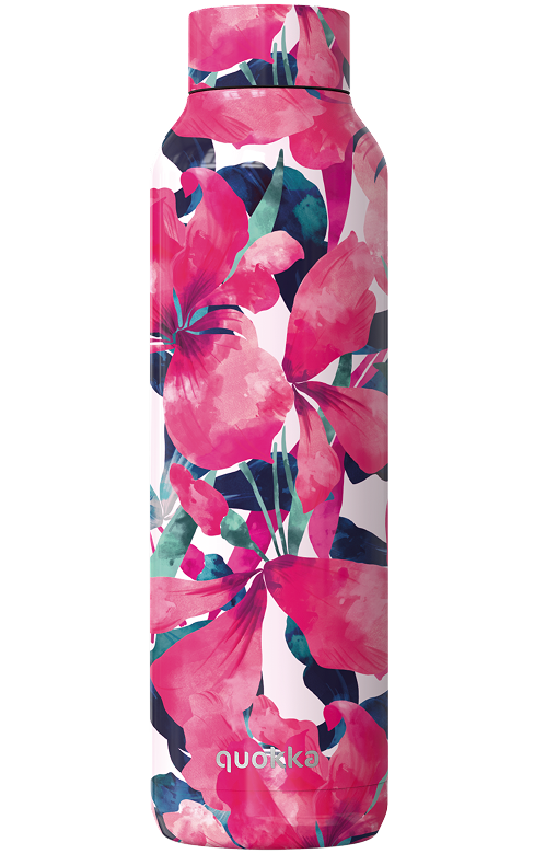 QUOKKA BOTELLA TERMO ACERO INOXIDABLE SOLID PINK BLOOM 850 ML