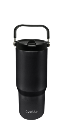 QUOKKA VASO COOL TERMO ACERO INOXIDABLE CON ASA CORE BLACK 860 ML