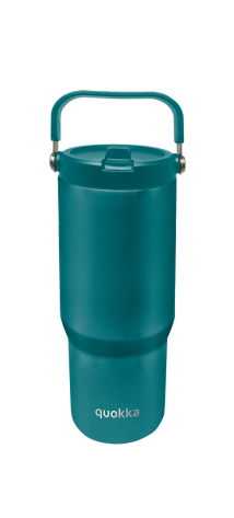 QUOKKA VASO COOL TERMO ACERO INOXIDABLE CON ASA CORE MIDNIGHT GREEN 860 ML