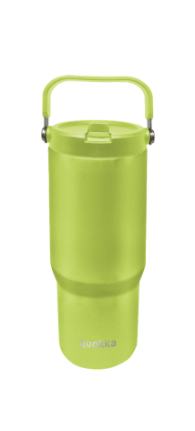 QUOKKA VASO COOL TERMO ACERO INOXIDABLE CON ASA CORE APPLE GREEN 860 ML