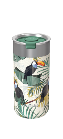 QUOKKA VASO CAFE TERMICO ACERO INOXIDABLE BOOST TROPICAL 400 ML