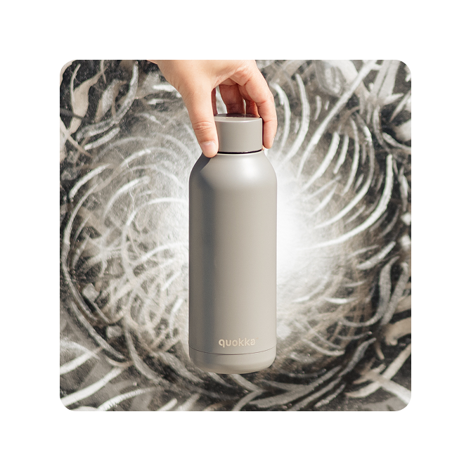 QUOKKA BOTELLA TERMO ACERO INOXIDABLE SOLID GREY 510 ML