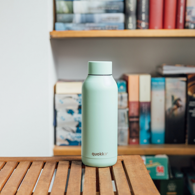 QUOKKA BOTELLA TERMO ACERO INOXIDABLE SOLID MINT 510 ML