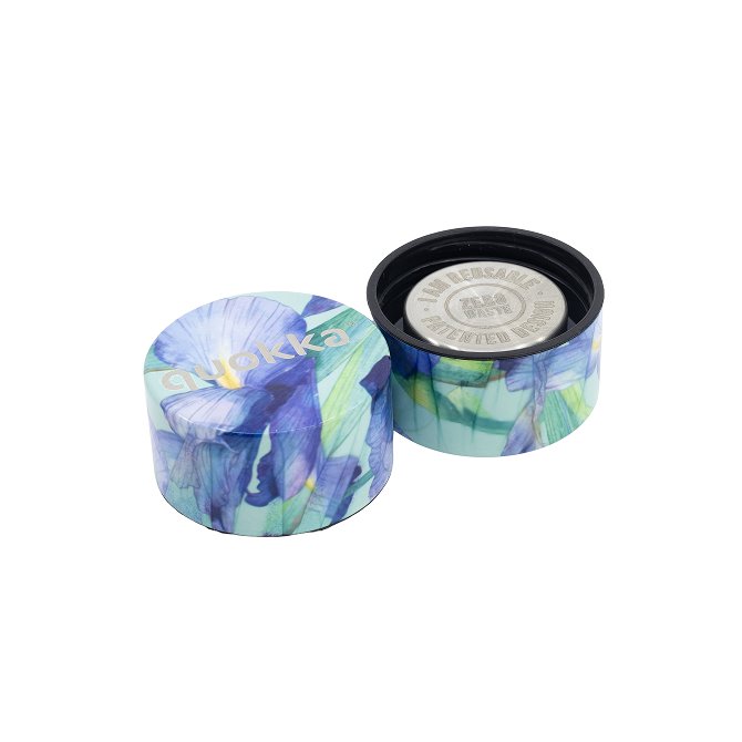 QUOKKA BOTELLA TERMO ACERO INOXIDABLE SOLID BLUE IRISES 630 ML