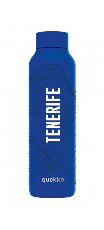 QUOKKA BOTELLA TERMO ACERO INOXIDABLE SOLID WHITE 630 ML TENERIFE LOVE